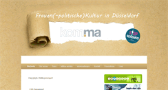 Desktop Screenshot of komma-duesseldorf.de