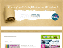Tablet Screenshot of komma-duesseldorf.de